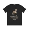 Miniature Pinscher Dad Shirt, Vintage Dog Sketch Tee, Dog Dad Gift