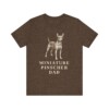 Miniature Pinscher Dad Shirt, Vintage Dog Sketch Tee, Dog Dad Gift