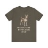 Miniature Pinscher Dad Shirt, Vintage Dog Sketch Tee, Dog Dad Gift
