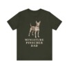 Miniature Pinscher Dad Shirt, Vintage Dog Sketch Tee, Dog Dad Gift