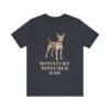 Miniature Pinscher Dad Shirt, Vintage Dog Sketch Tee, Dog Dad Gift
