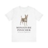 Miniature Pinscher Latin Shirt, Vintage Dog Sketch Tee, Dog Latin Gift
