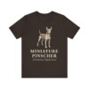 Miniature Pinscher Latin Shirt, Vintage Dog Sketch Tee, Dog Latin Gift