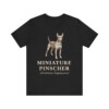 Miniature Pinscher Latin Shirt, Vintage Dog Sketch Tee, Dog Latin Gift