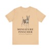Miniature Pinscher Latin Shirt, Vintage Dog Sketch Tee, Dog Latin Gift