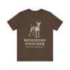 Miniature Pinscher Latin Shirt, Vintage Dog Sketch Tee, Dog Latin Gift