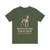 Miniature Pinscher Latin Shirt, Vintage Dog Sketch Tee, Dog Latin Gift