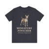 Miniature Pinscher Latin Shirt, Vintage Dog Sketch Tee, Dog Latin Gift
