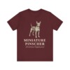 Miniature Pinscher Latin Shirt, Vintage Dog Sketch Tee, Dog Latin Gift