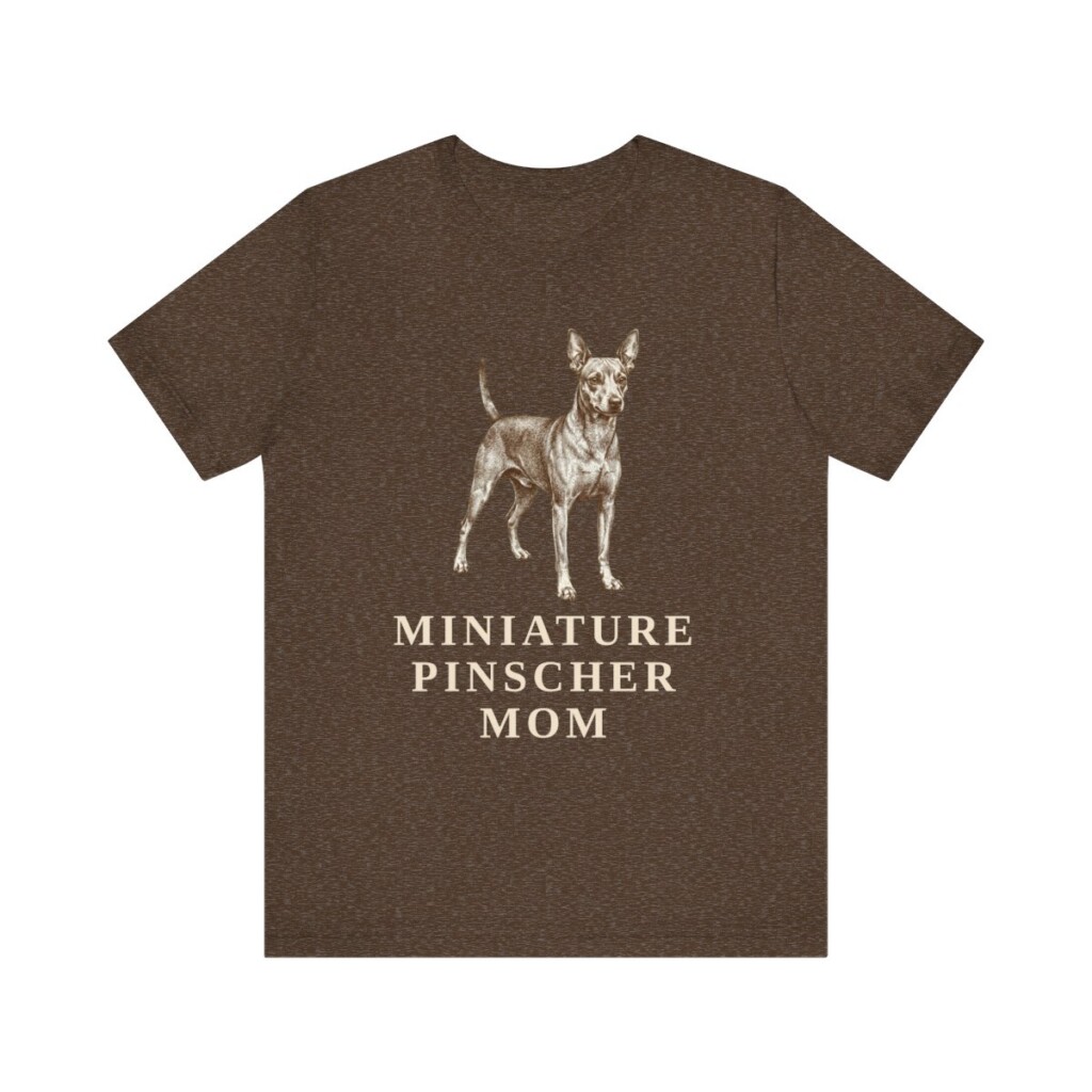 Miniature Pinscher Mom Shirt, Vintage Dog Sketch Tee, Dog Mom Gift