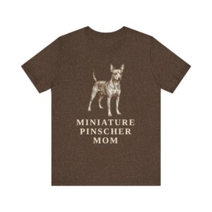 Miniature Pinscher Mom Shirt, Vintage Dog Sketch Tee, Dog Mom Gift