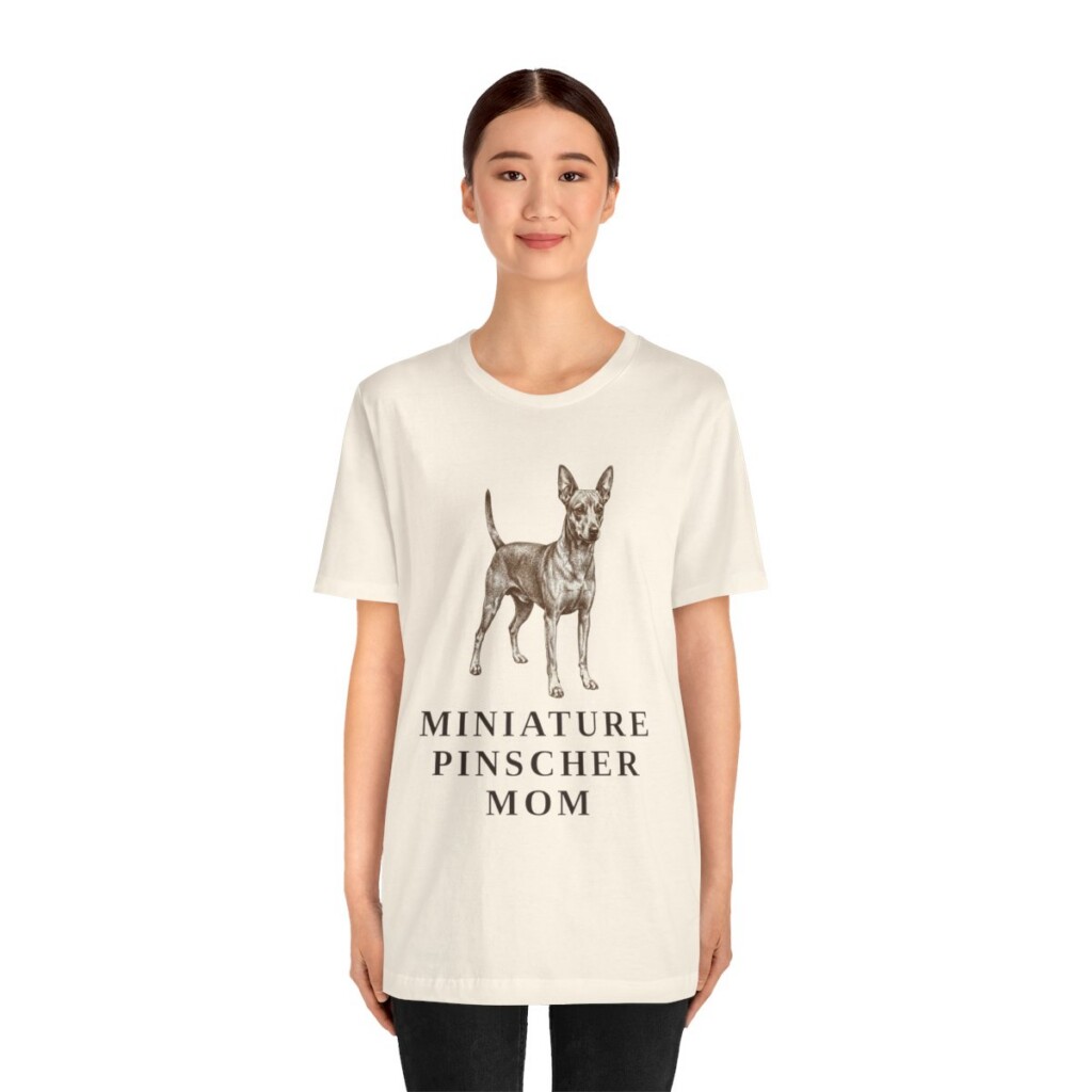 Miniature Pinscher Mom Shirt, Vintage Dog Sketch Tee, Dog Mom Gift