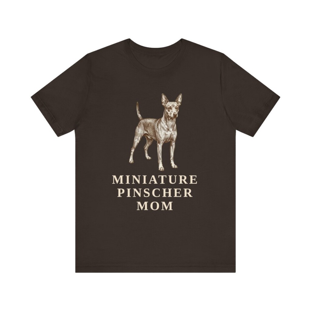 Miniature Pinscher Mom Shirt, Vintage Dog Sketch Tee, Dog Mom Gift