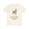 Miniature Pinscher Mom Shirt, Vintage Dog Sketch Tee, Dog Mom Gift