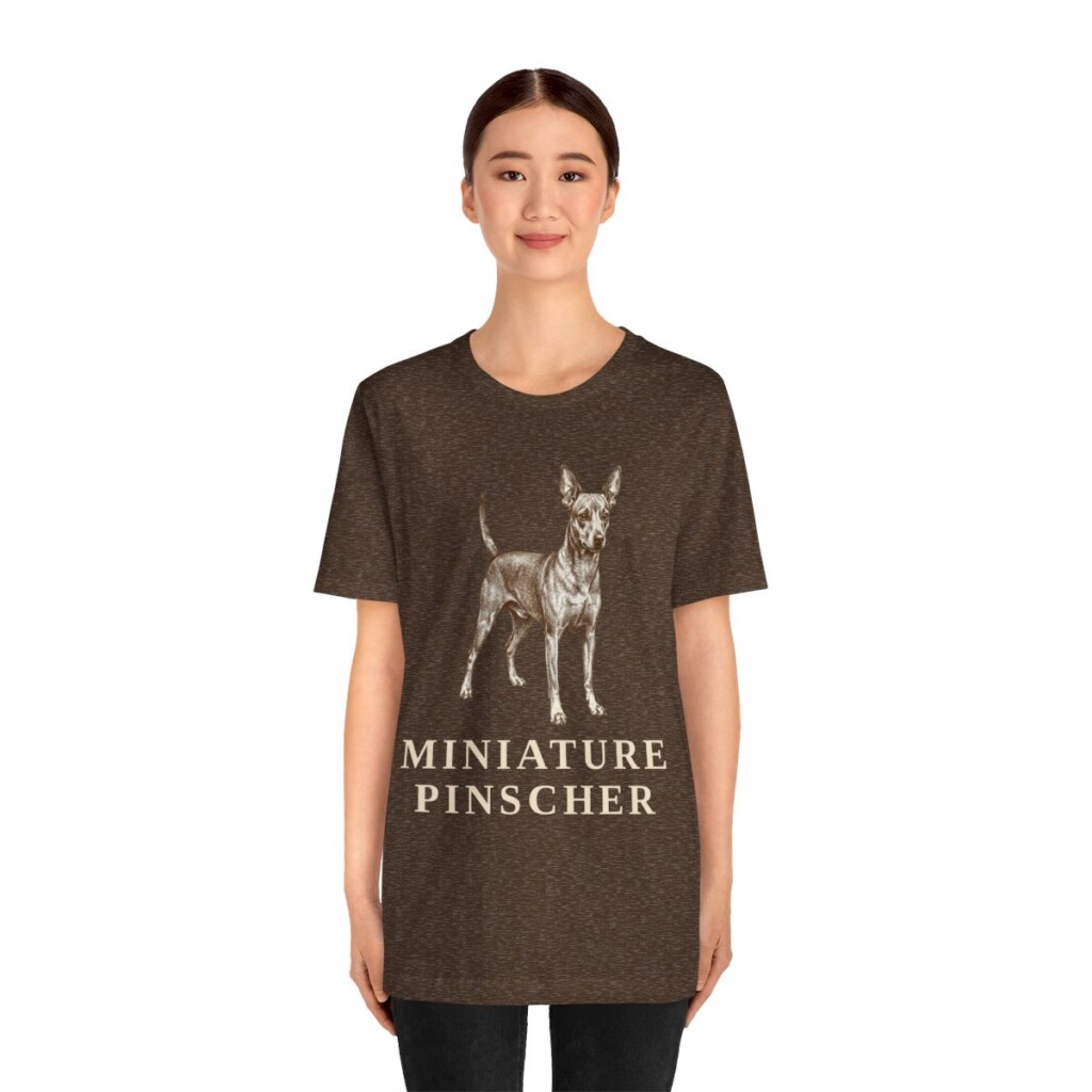 Miniature Pinscher Shirt, Vintage Dog Sketch Tee, Dog Lover Gift