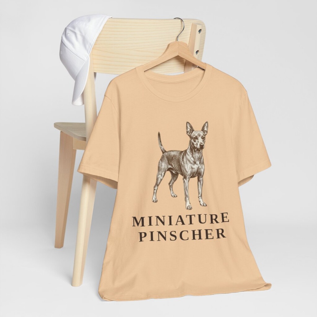 Miniature Pinscher Shirt, Vintage Dog Sketch Tee, Dog Lover Gift