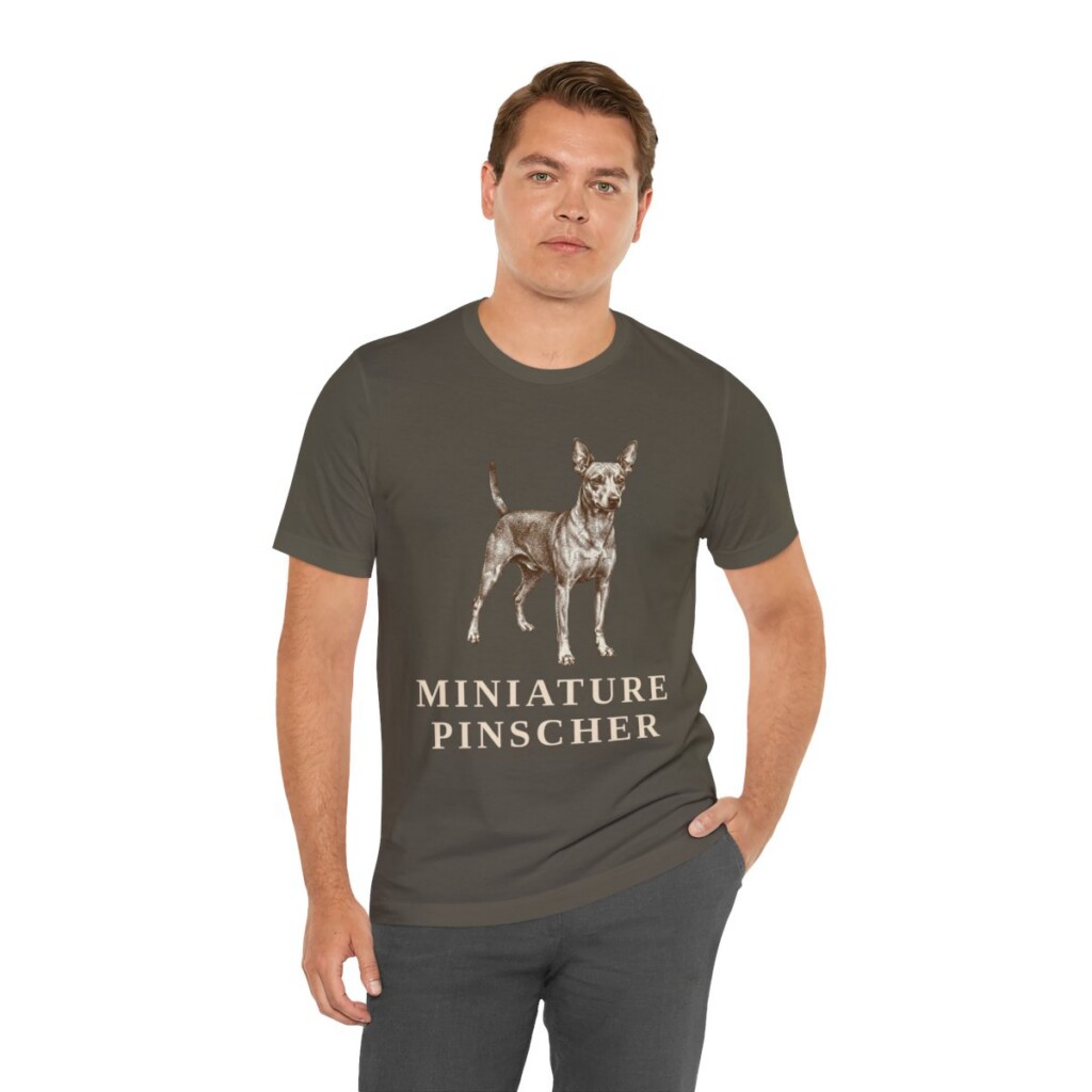 Miniature Pinscher Shirt, Vintage Dog Sketch Tee, Dog Lover Gift