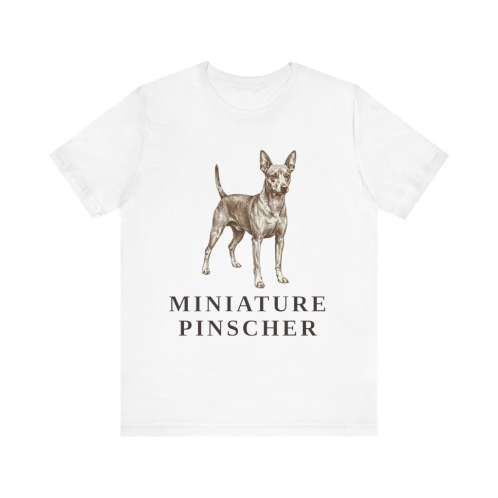 Miniature Pinscher Shirt, Vintage Dog Sketch Tee, Dog Lover Gift