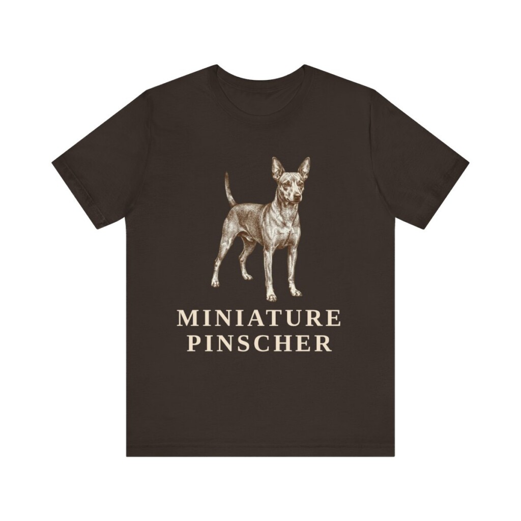 Miniature Pinscher Shirt, Vintage Dog Sketch Tee, Dog Lover Gift