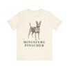 Miniature Pinscher Shirt, Vintage Dog Sketch Tee, Dog Lover Gift