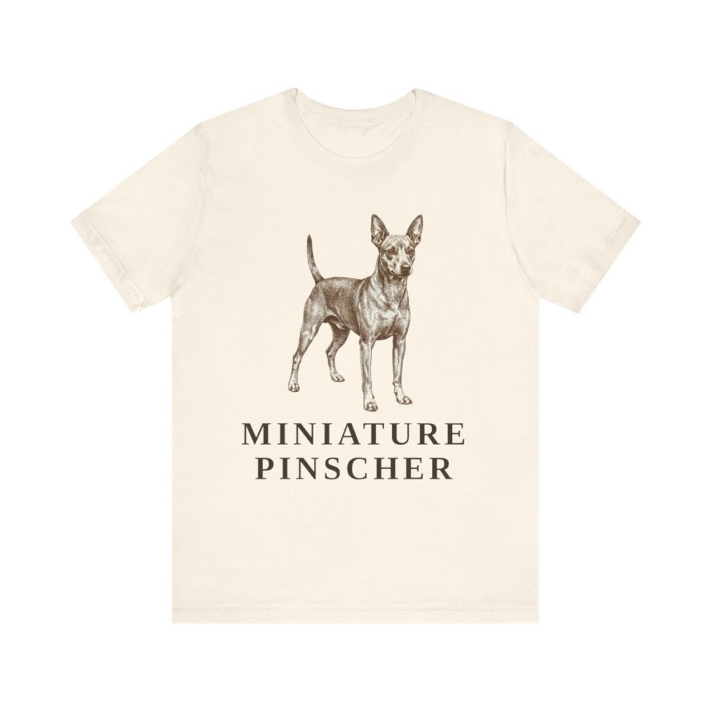 Miniature Pinscher Shirt, Vintage Dog Sketch Tee, Dog Lover Gift