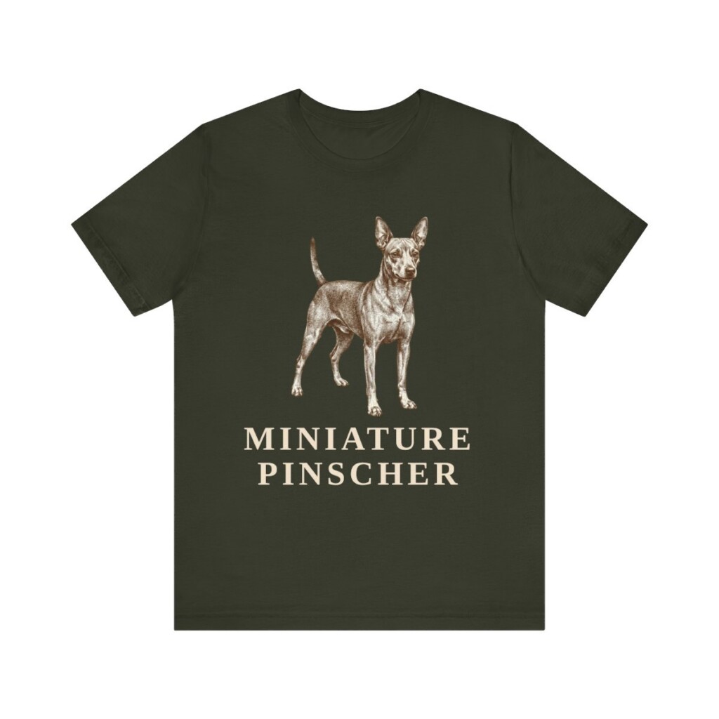 Miniature Pinscher Shirt, Vintage Dog Sketch Tee, Dog Lover Gift