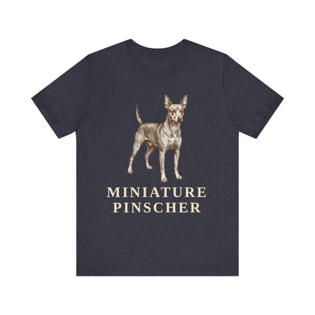 Miniature Pinscher Shirt, Vintage Dog Sketch Tee, Dog Lover Gift