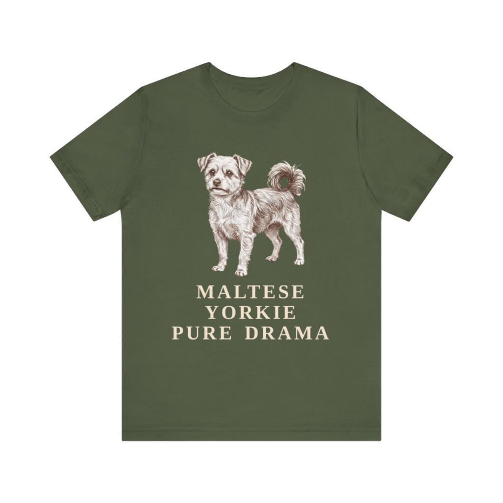 Morkie Humor Shirt, Vintage Dog Sketch Tee, Dog Humor Gift