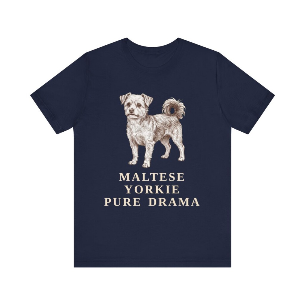 Morkie Humor Shirt, Vintage Dog Sketch Tee, Dog Humor Gift