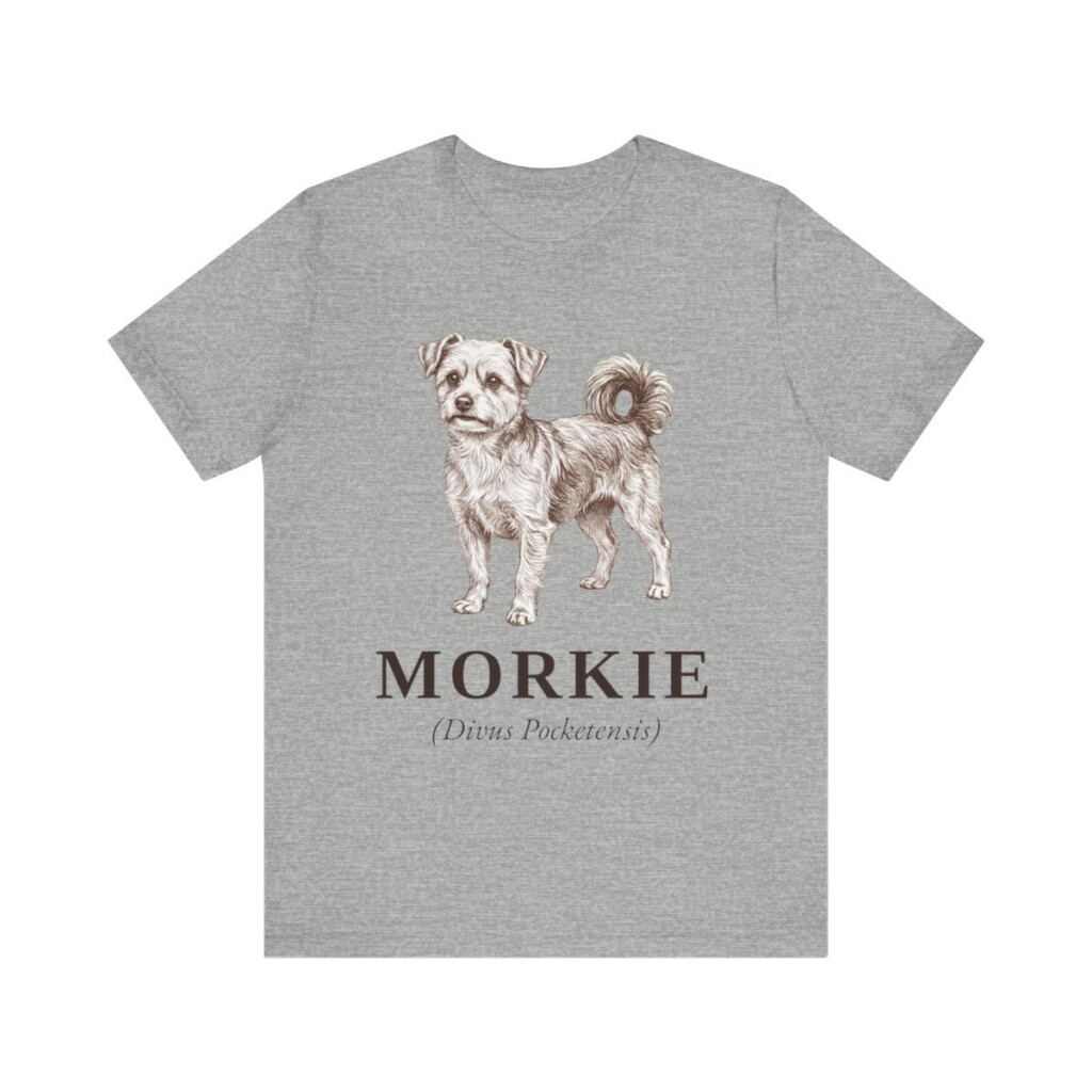 Morkie Latin Shirt, Vintage Dog Sketch Tee, Dog Latin Gift
