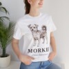 Morkie Latin Shirt, Vintage Dog Sketch Tee, Dog Latin Gift