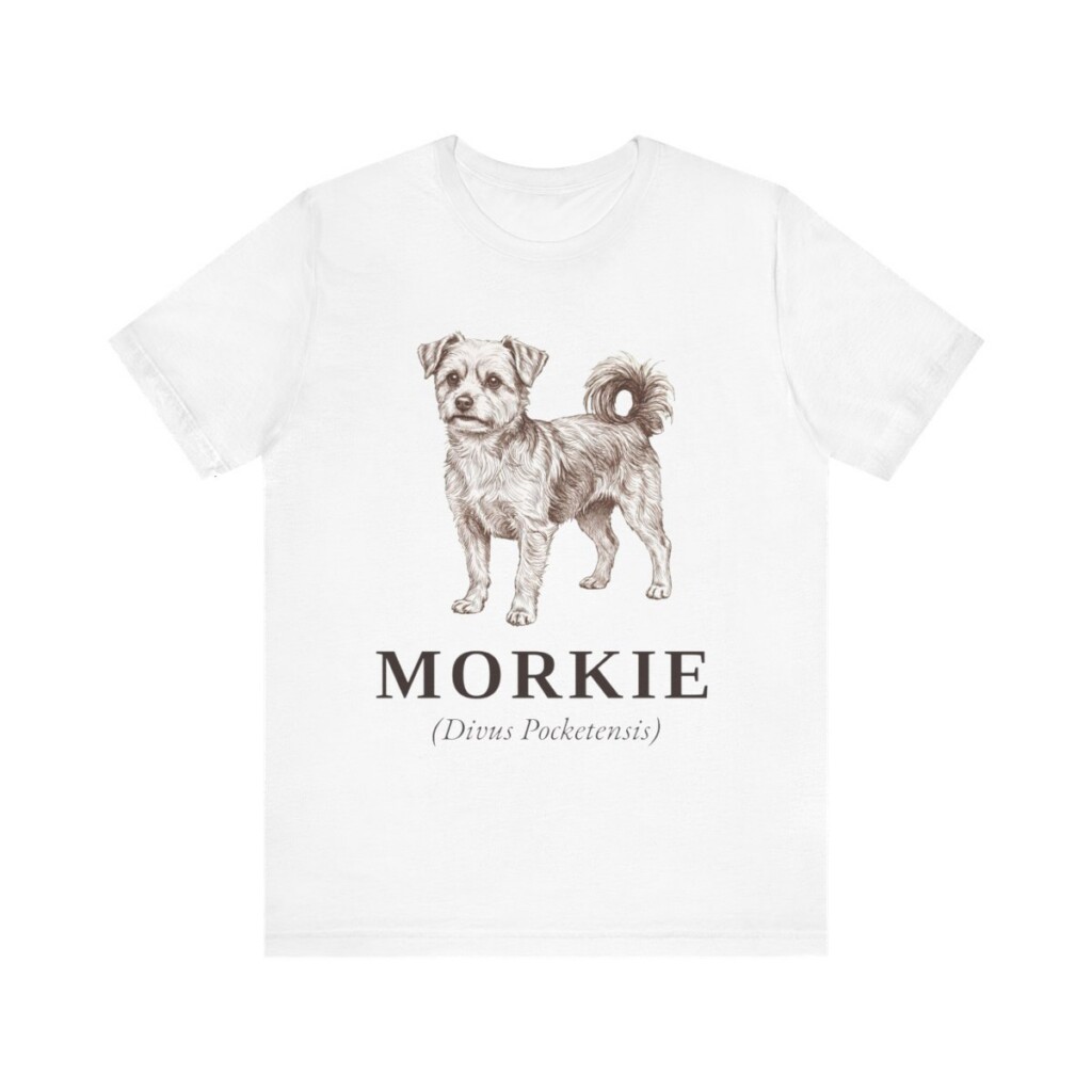Morkie Latin Shirt, Vintage Dog Sketch Tee, Dog Latin Gift