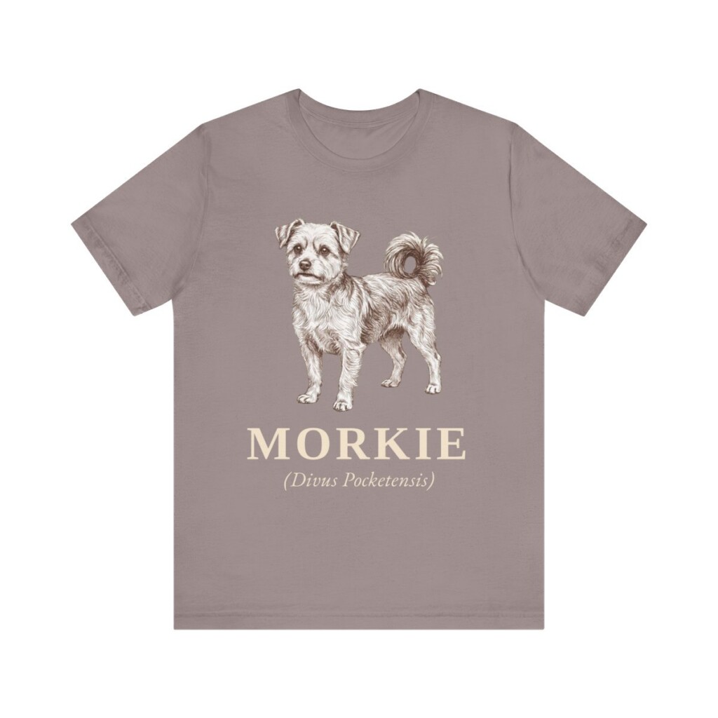 Morkie Latin Shirt, Vintage Dog Sketch Tee, Dog Latin Gift