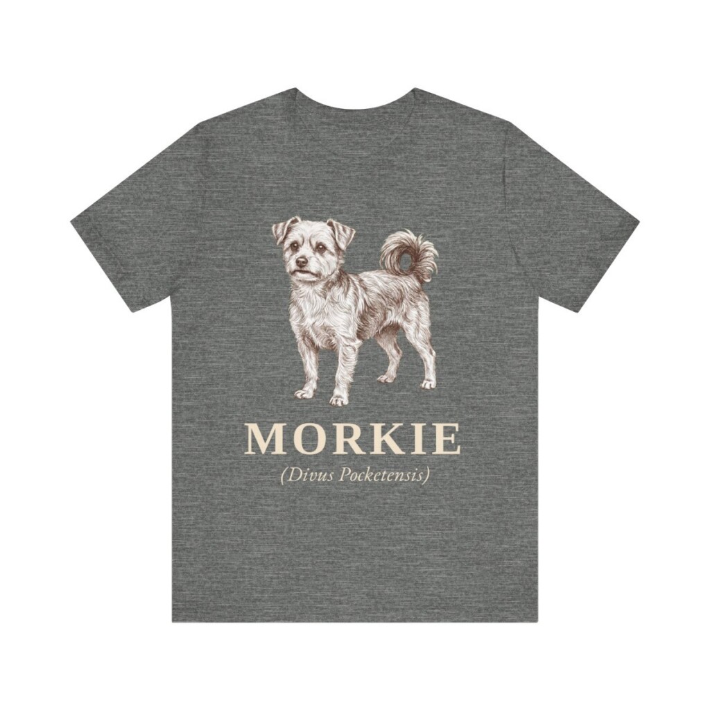 Morkie Latin Shirt, Vintage Dog Sketch Tee, Dog Latin Gift