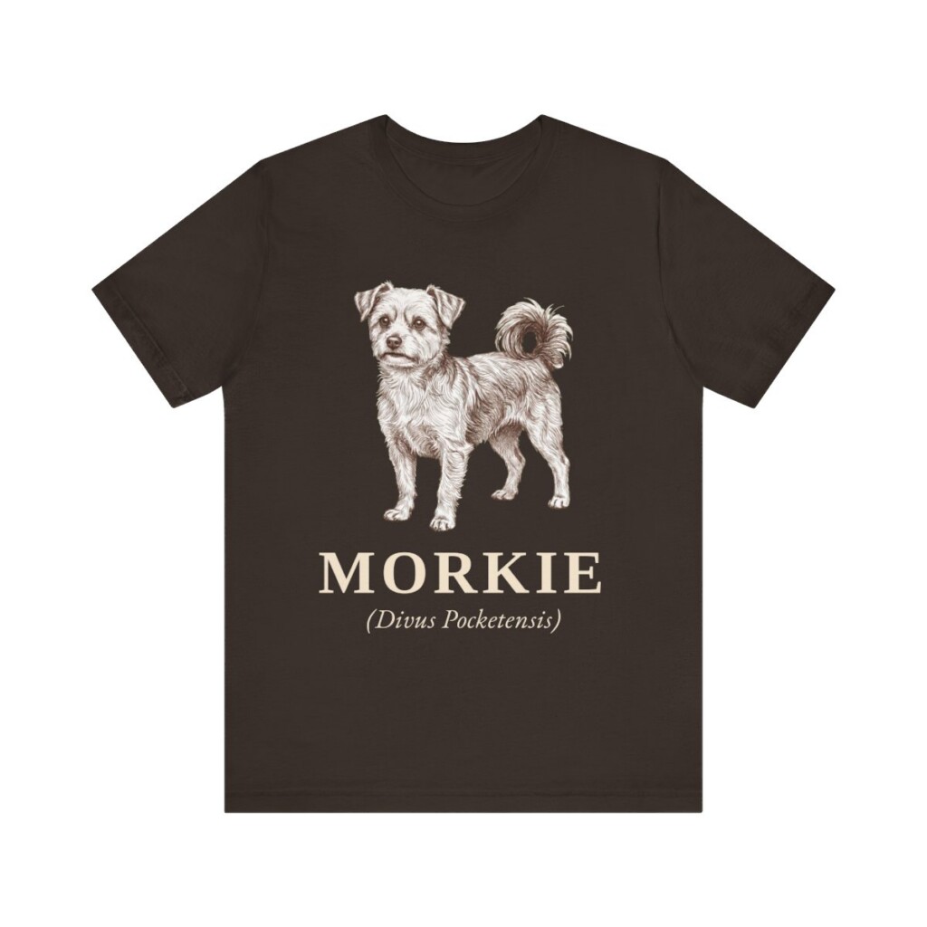 Morkie Latin Shirt, Vintage Dog Sketch Tee, Dog Latin Gift