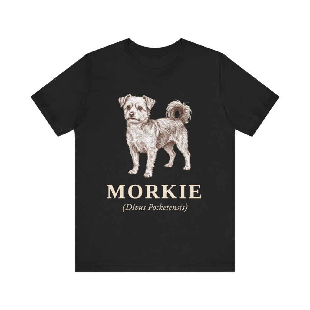 Morkie Latin Shirt, Vintage Dog Sketch Tee, Dog Latin Gift