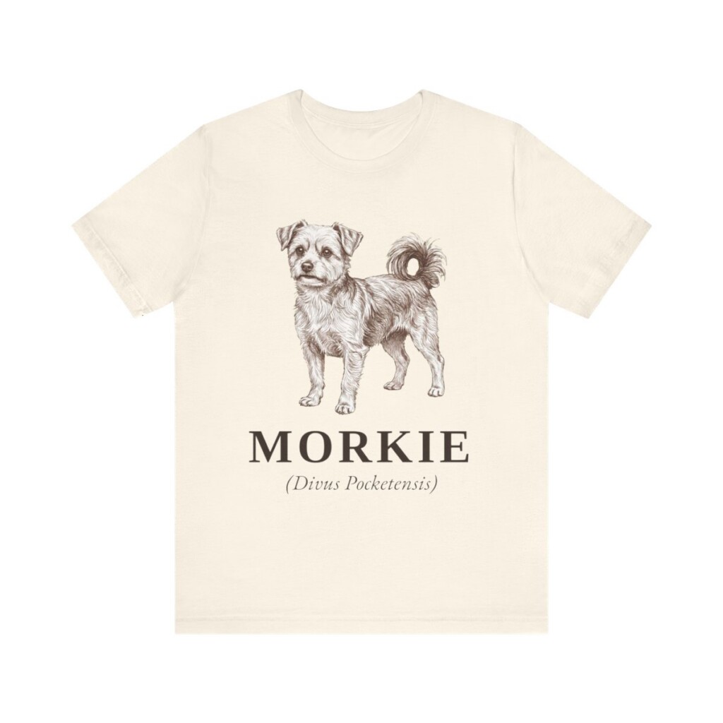 Morkie Latin Shirt, Vintage Dog Sketch Tee, Dog Latin Gift