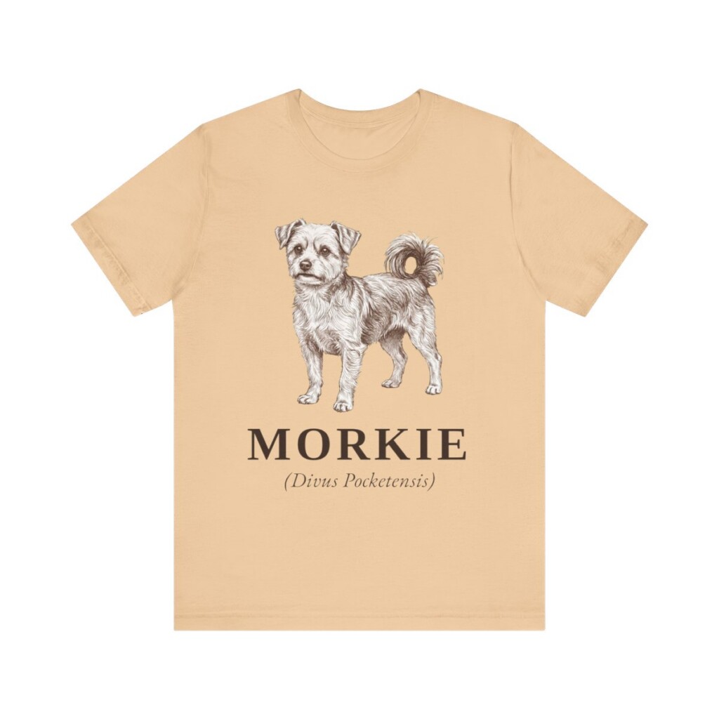 Morkie Latin Shirt, Vintage Dog Sketch Tee, Dog Latin Gift