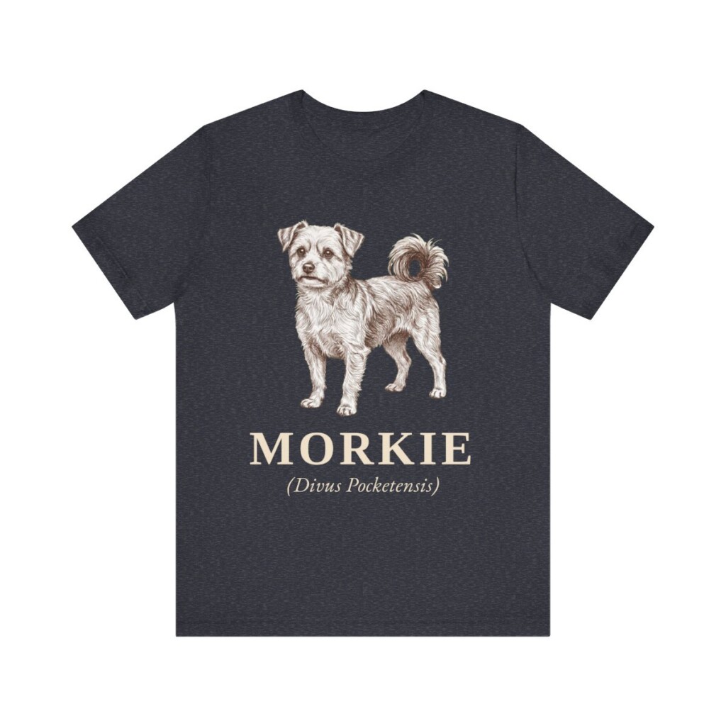 Morkie Latin Shirt, Vintage Dog Sketch Tee, Dog Latin Gift