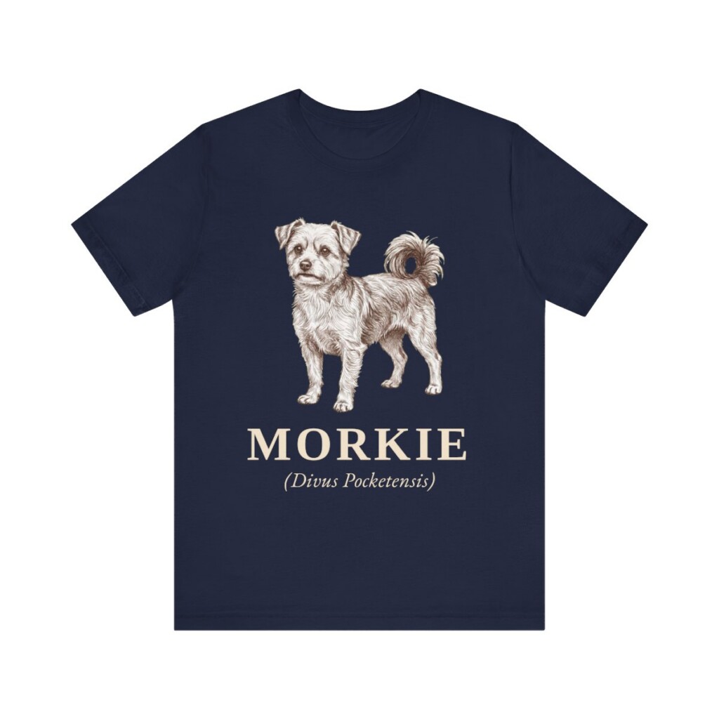 Morkie Latin Shirt, Vintage Dog Sketch Tee, Dog Latin Gift
