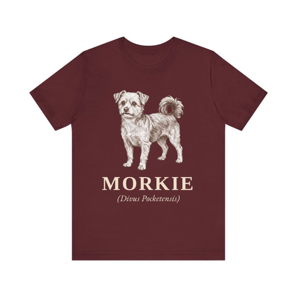 Morkie Latin Shirt, Vintage Dog Sketch Tee, Dog Latin Gift