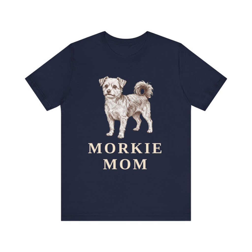 Morkie Mom Shirt, Vintage Dog Sketch Tee, Dog Mom Gift