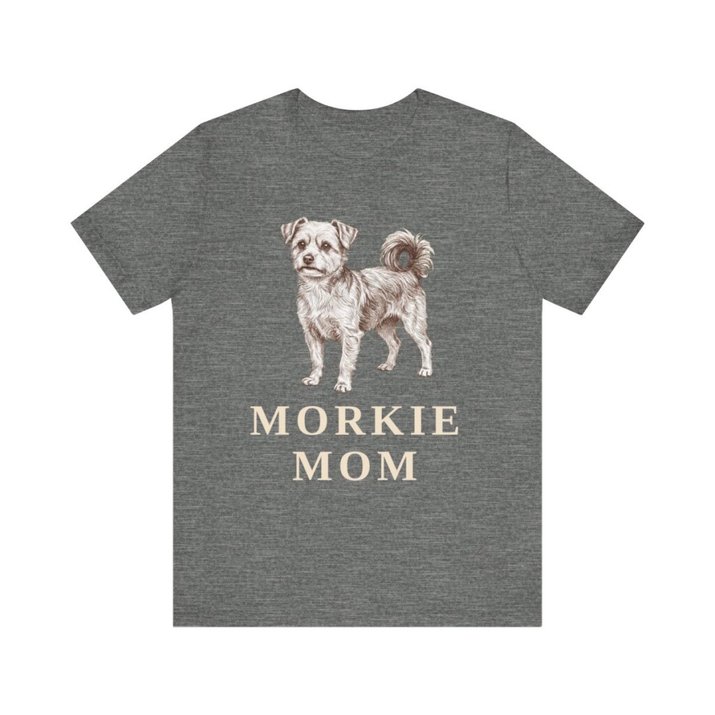Morkie Mom Shirt, Vintage Dog Sketch Tee, Dog Mom Gift