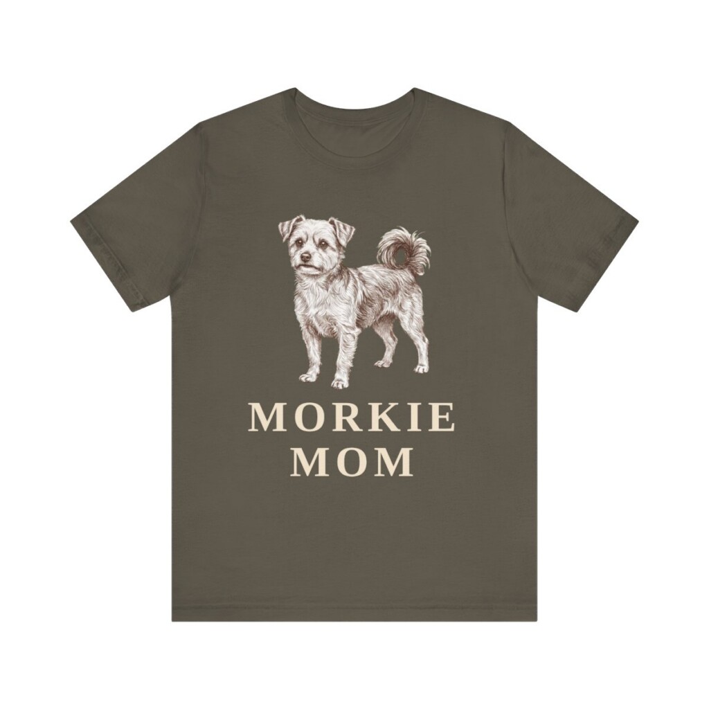 Morkie Mom Shirt, Vintage Dog Sketch Tee, Dog Mom Gift
