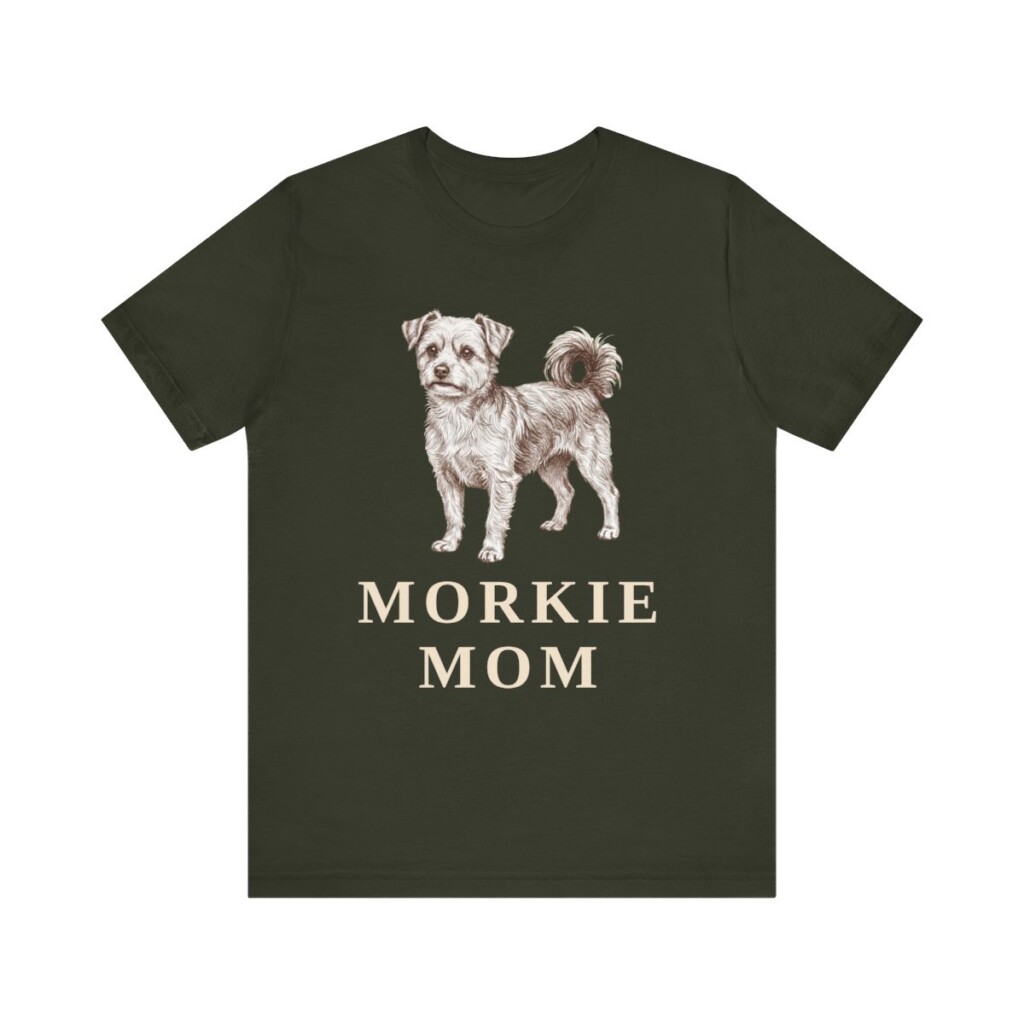 Morkie Mom Shirt, Vintage Dog Sketch Tee, Dog Mom Gift