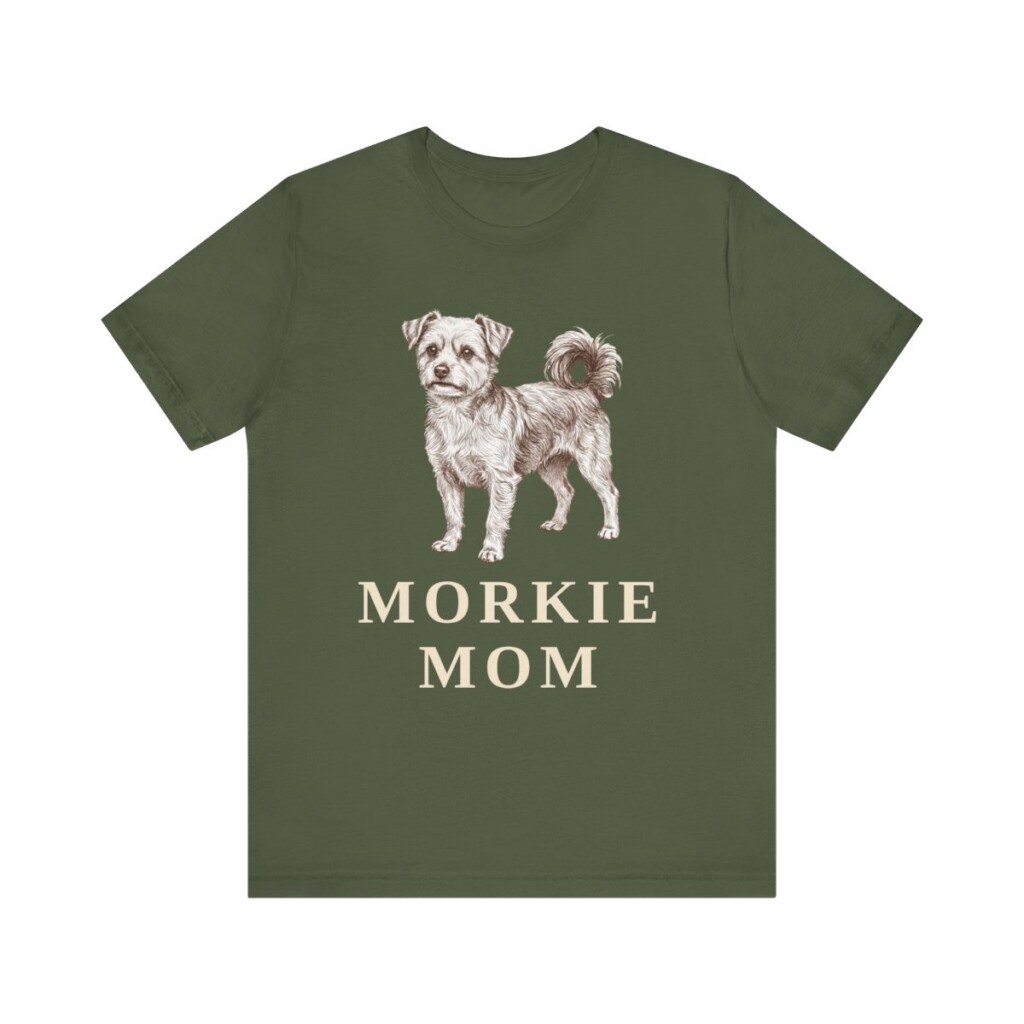 Morkie Mom Shirt, Vintage Dog Sketch Tee, Dog Mom Gift