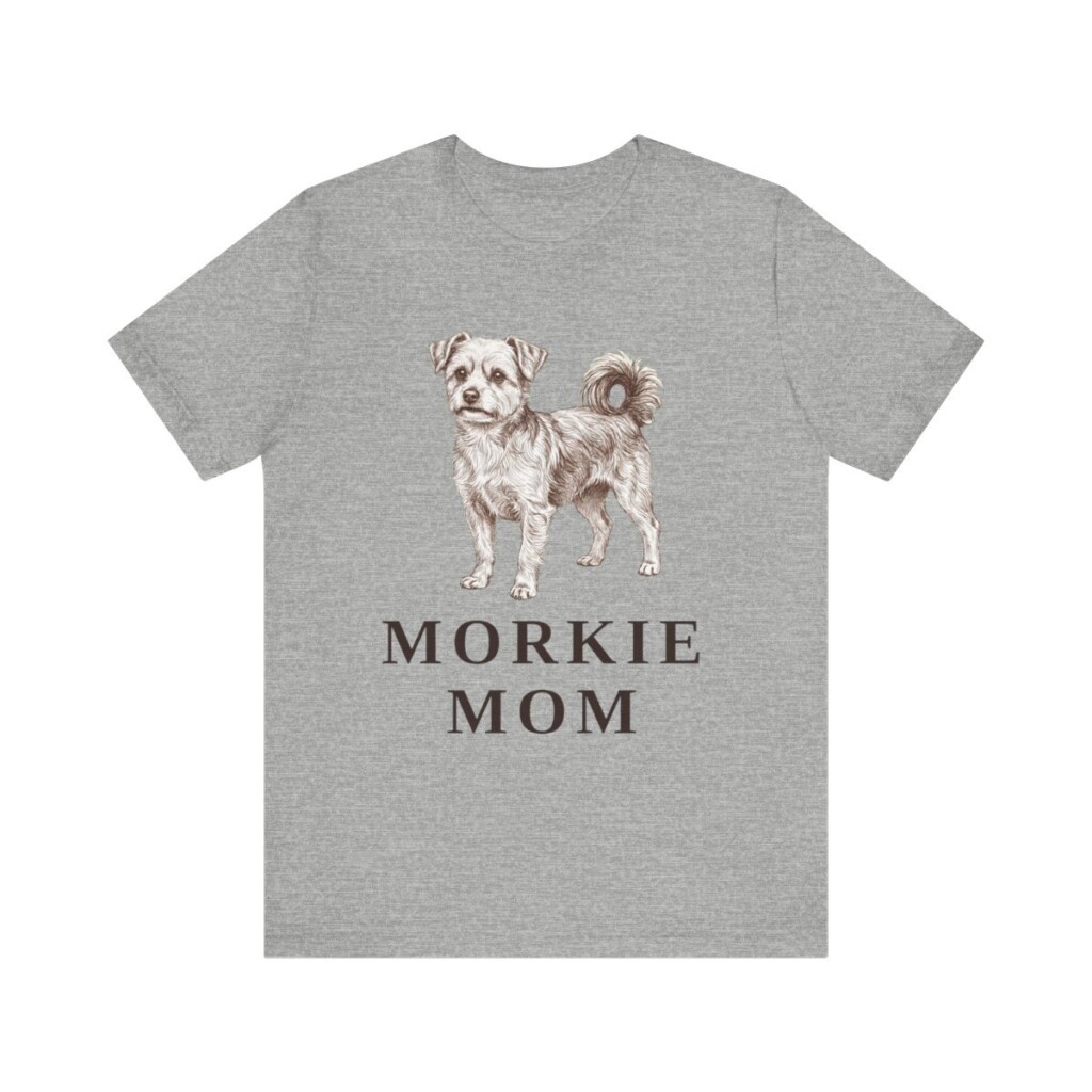 Morkie Mom Shirt, Vintage Dog Sketch Tee, Dog Mom Gift