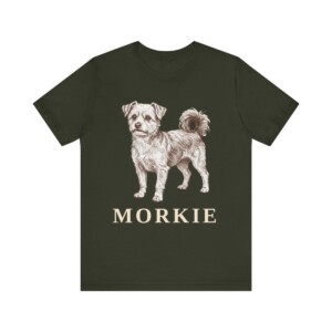 Morkie Shirt, Vintage Dog Sketch Tee, Dog Lover Gift