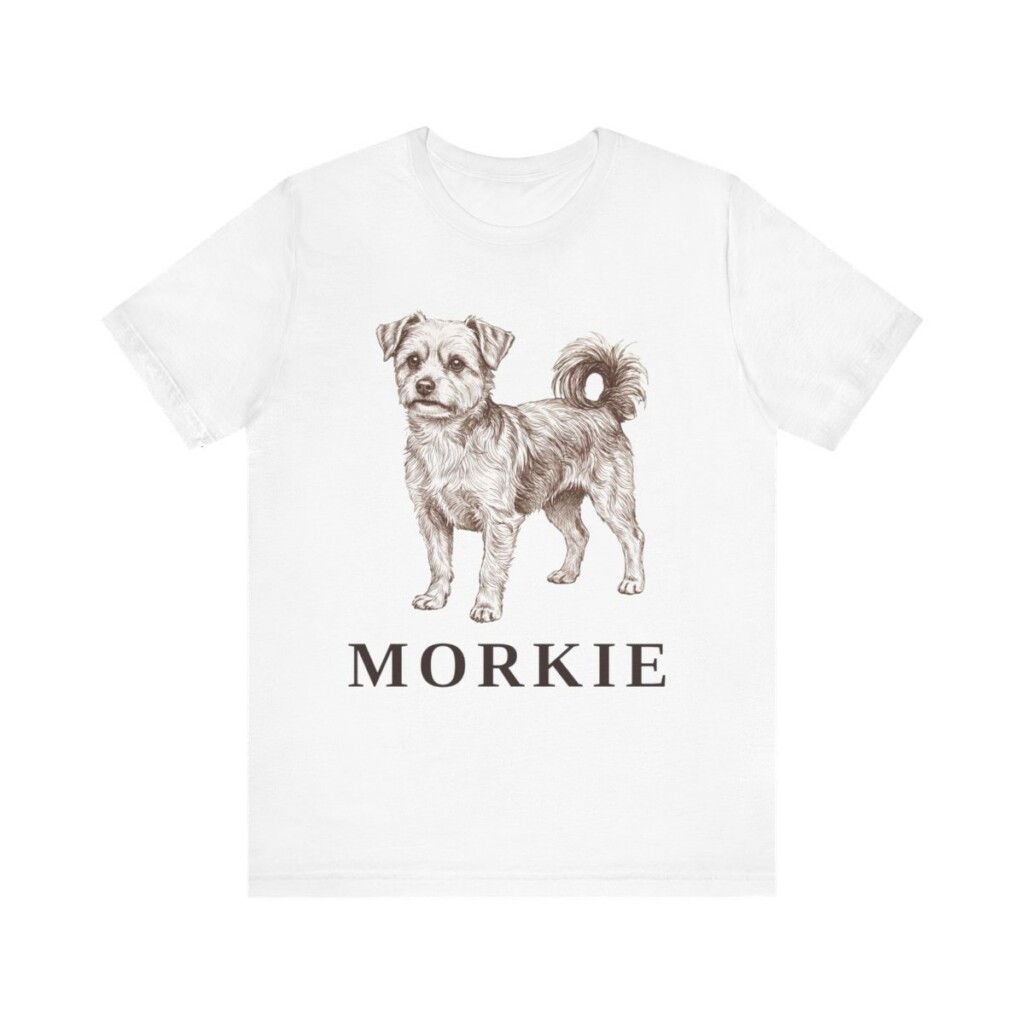 Morkie Shirt, Vintage Dog Sketch Tee, Dog Lover Gift