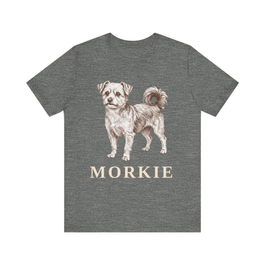 Morkie Shirt, Vintage Dog Sketch Tee, Dog Lover Gift